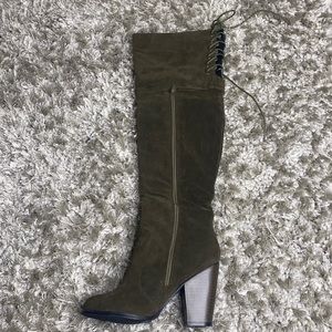 Olive Knee High Boots | New/box included